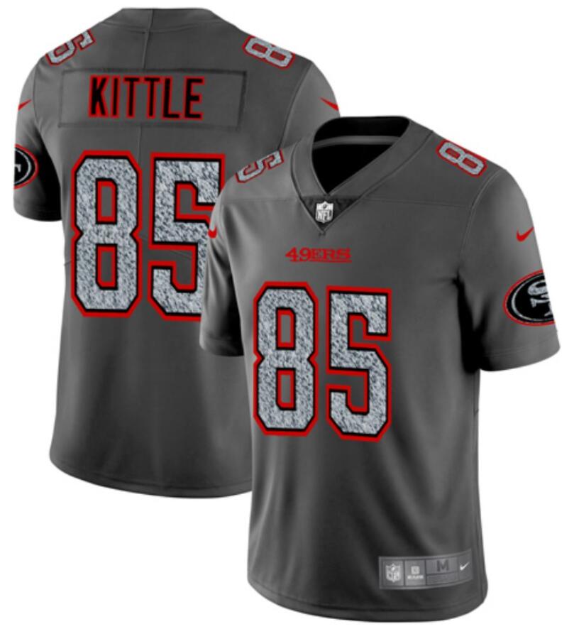 Men's San Francisco 49ers Active Player Custom 2019 Gray Fashion Static Limited Stitched Football Jersey